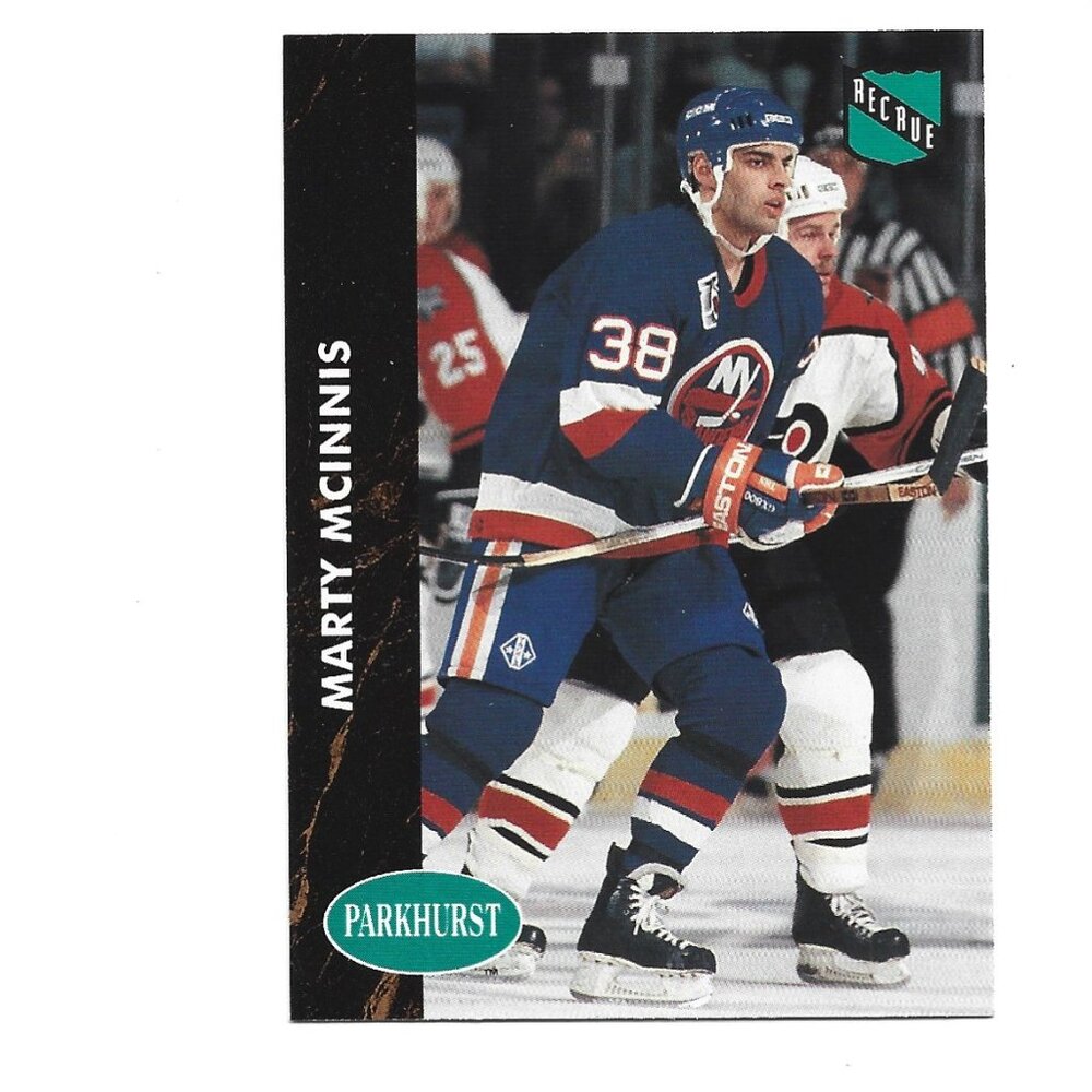 1992 French Parkhurst Marty McInnis New York Islanders Rookie Hockey Card [h34]